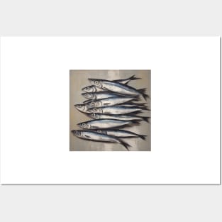 Sardines by the seaside Posters and Art
